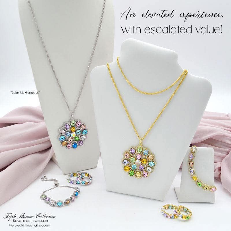 A brand new Hostess Gift has just been unveiled and it's exquisite! 

Your's for FREE for host a Fifth Avenue Collection jewellery show. Virtual or in-person options.

You, plus 2 purchasing guests, plus a minimum of $100 in party sales. EASY!

Let's lock down a date for you!

https://www.jewelsaremyjam.ca