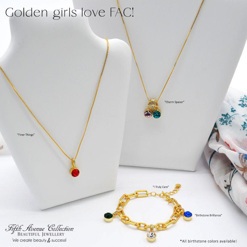 You asked and FAC listened!

Our Birthstone Charms are now available in GOLD! The perfect compliment to your "I Truly Care" charm bracelet or "Finer Things" chain.

Customize your look to create a perfect, personalized piece just for you. This is also an amazing gift idea!

Charms are only $19.95!

www.jewelsaremyjam.ca