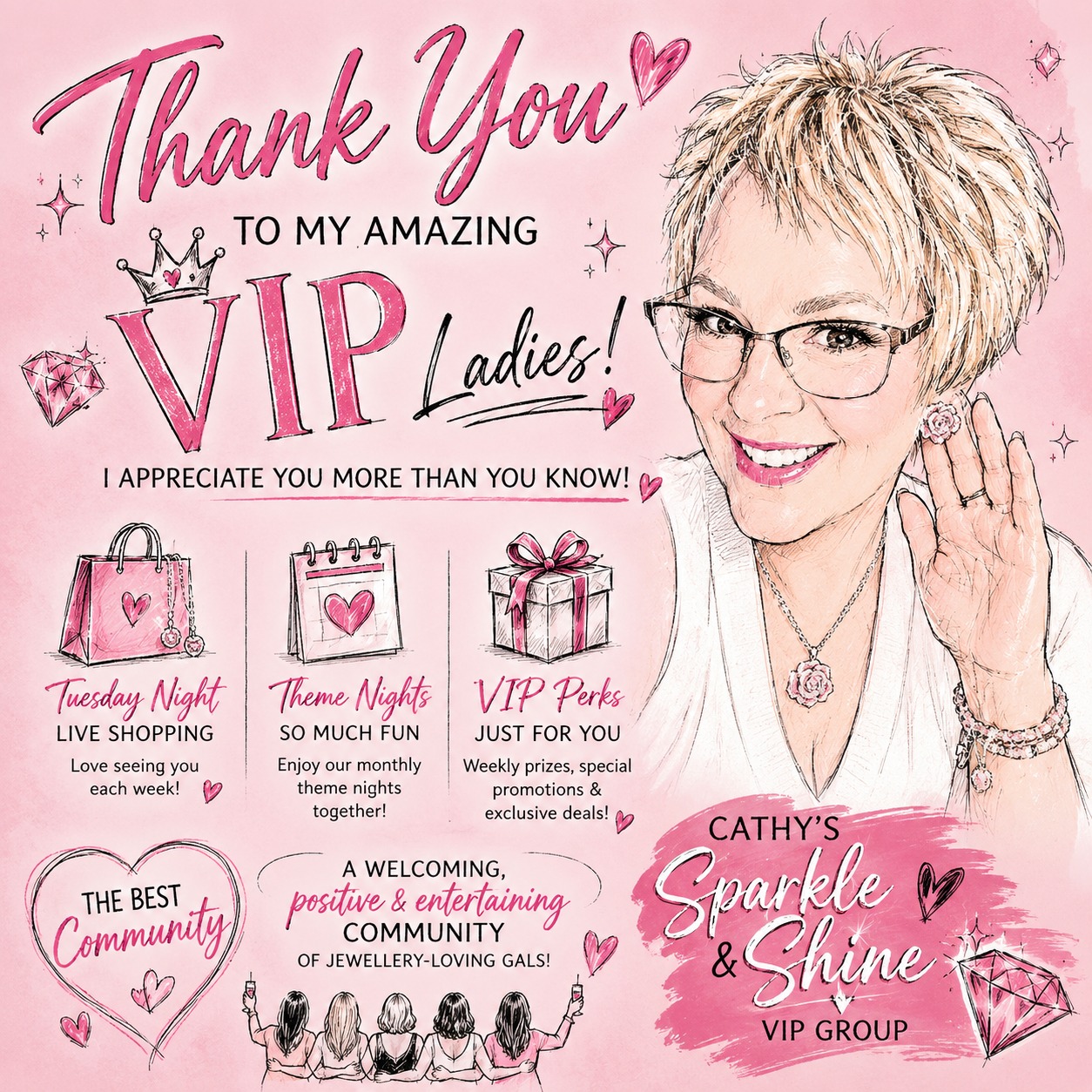 Are you an FAC VIP?

Join us! We are an incredible group of ladies waiting to welcome you. We shop beautiful Fifth Avenue Collection jewellery every Tuesday night with loads of fun and sparkle.

Join us on Facebook!

https://www.facebook.com/groups/cathyssparkleandshinevipgroup