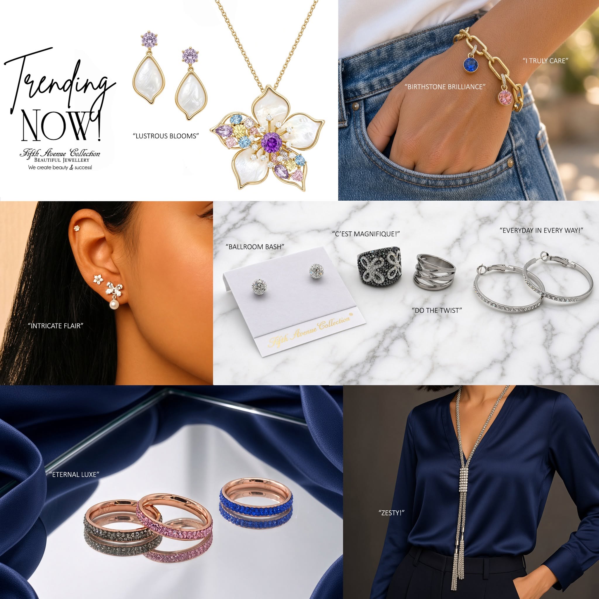 All of these great pieces are perfect for transitioning into Fall. 
New bling adds some fun to your wardrobe. Treat yourself!

https://www.jewelsaremyjam.ca